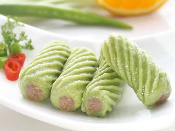 菜汁魚味卷